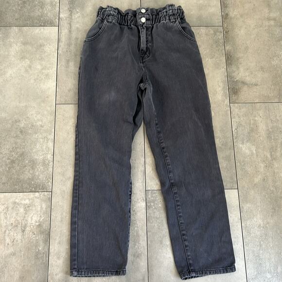 Pacsun faded black paperbag mom jeans size 28 - Picture 4 of 10